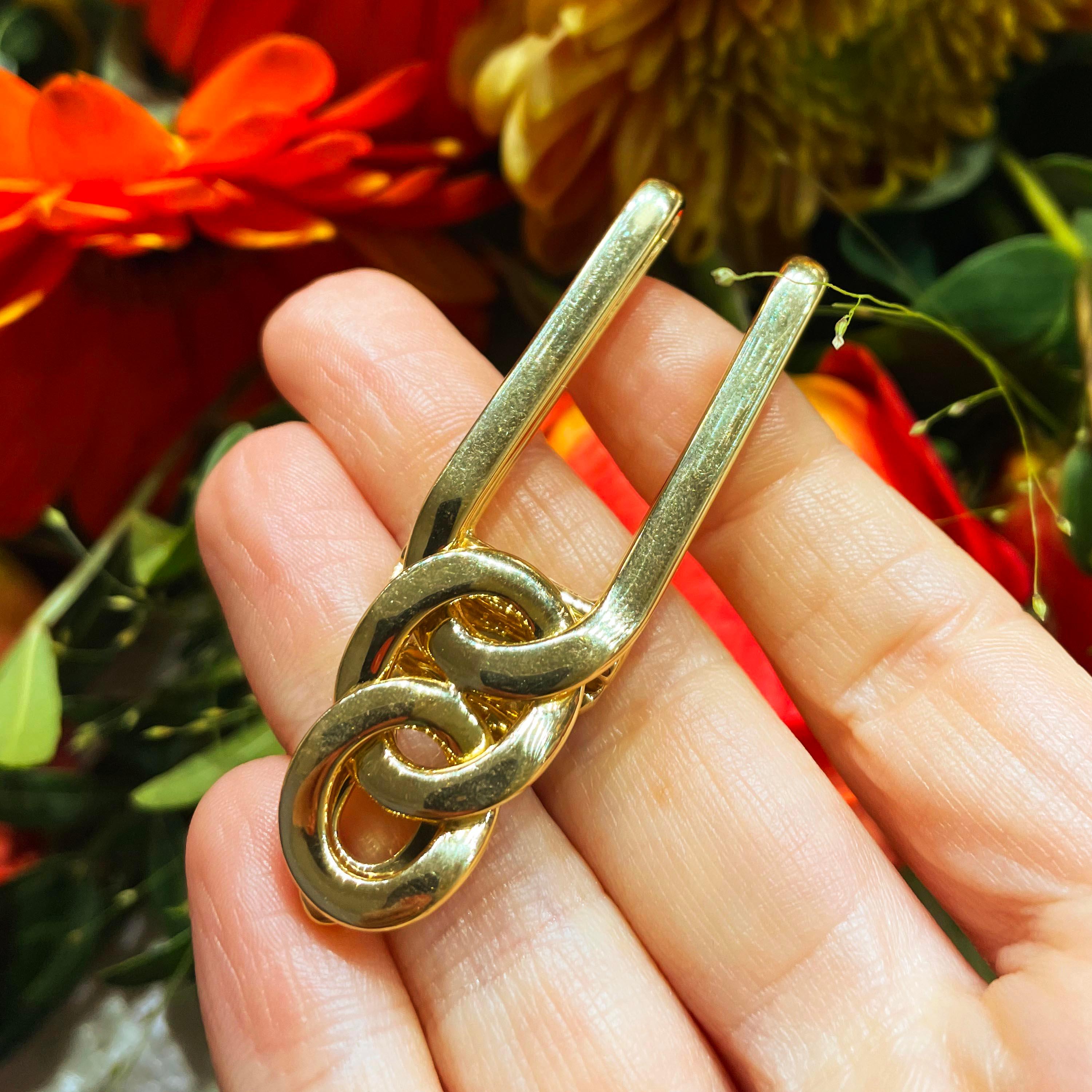 Vintage Cartier 18 Karat Gold Geldklammer, um 1980 für Damen oder Herren