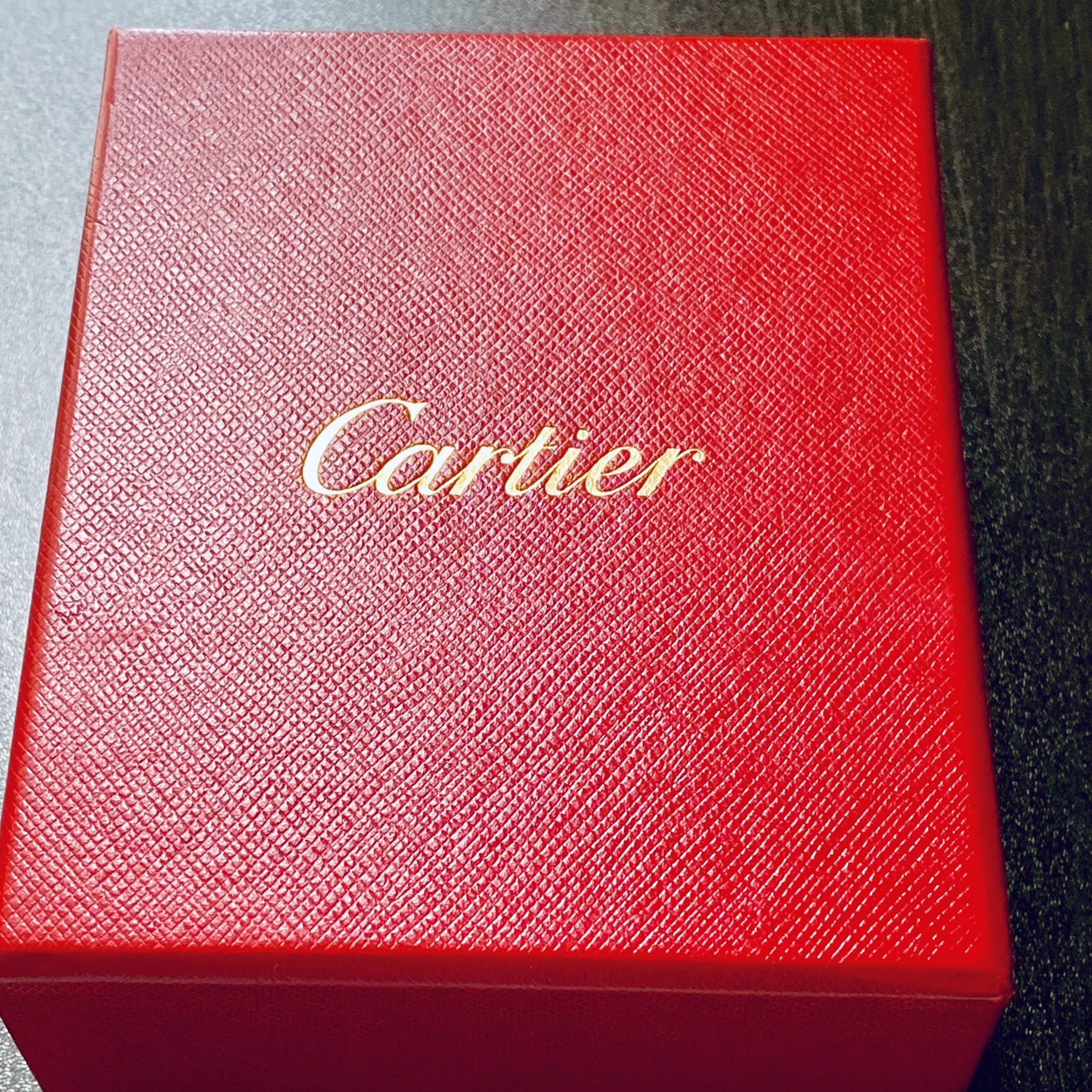 Contemporary  Vintage Cartier 18 Karat Tri-Color Gold Ring Pave Set Diamonds 0.20 Carat 