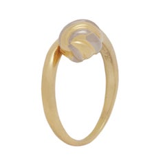 Vintage Cartier 18 Karat Gelb- und Weißgold Ring mit Original Cartier Box