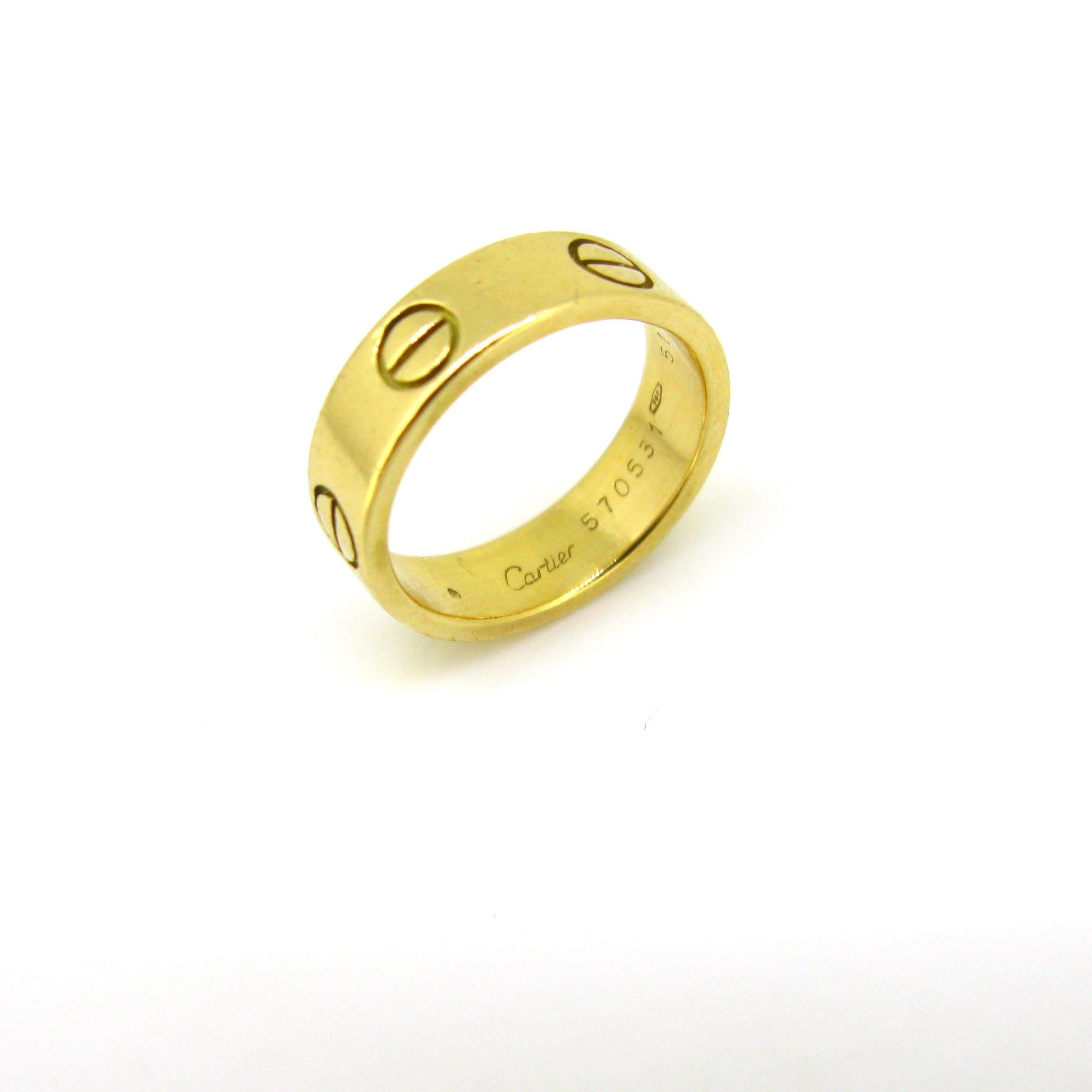 cartier love ring vintage