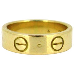 Vintage Cartier 18 Karat Yellow Gold Love Ring