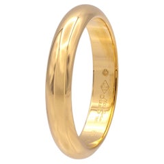 Vintage Cartier 1895 Men's 18K Yellow Classic Wedding Band Ring 4mm Size 60 US9