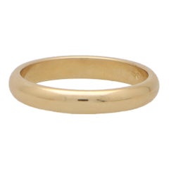 Vintage Cartier 1895 Wedding Band Ring in 18k Yellow Gold