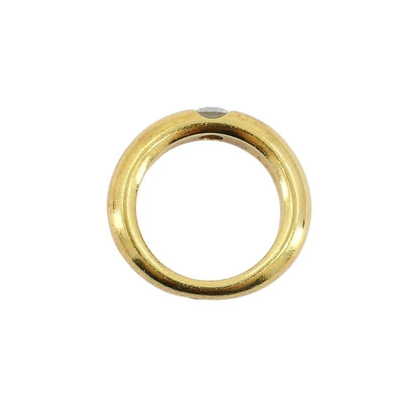 Vintage Cartier 18k Gold Diamond Band Ring 1