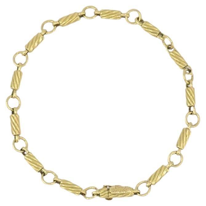 Vintage Cartier 18k Gold Link Bracelet im Angebot