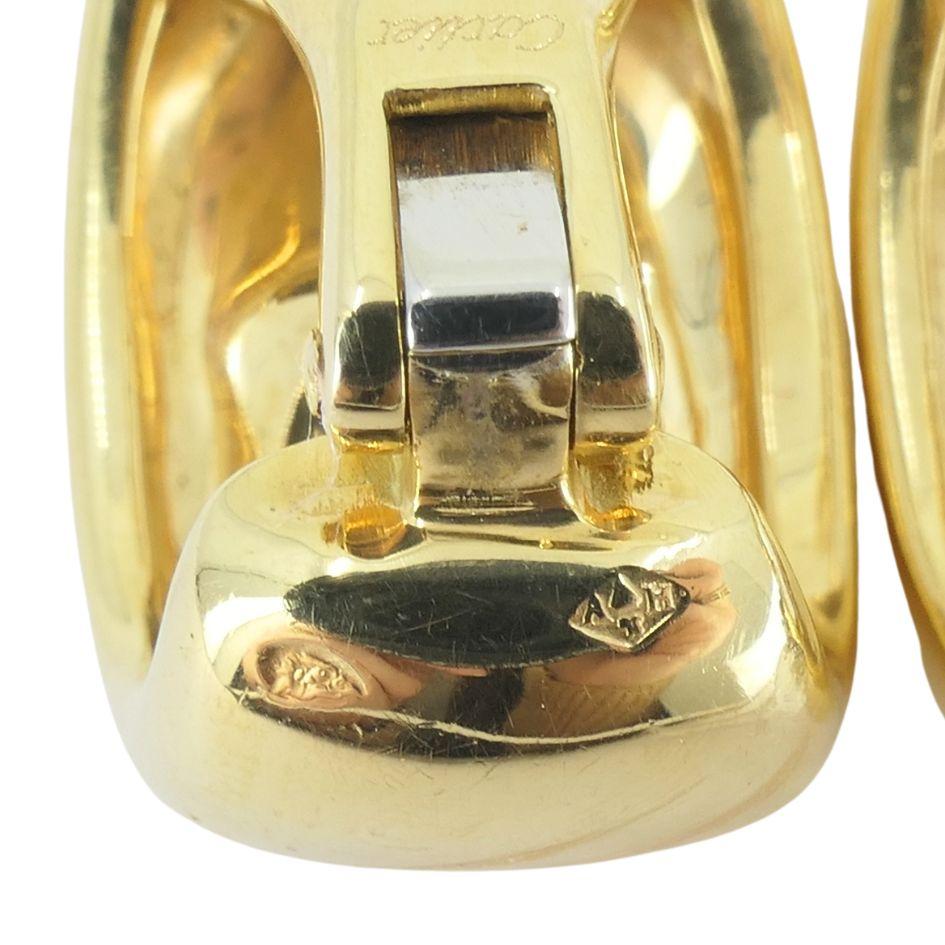 Vintage Cartier 18k Gold Nouvelle Vague Earrings 6