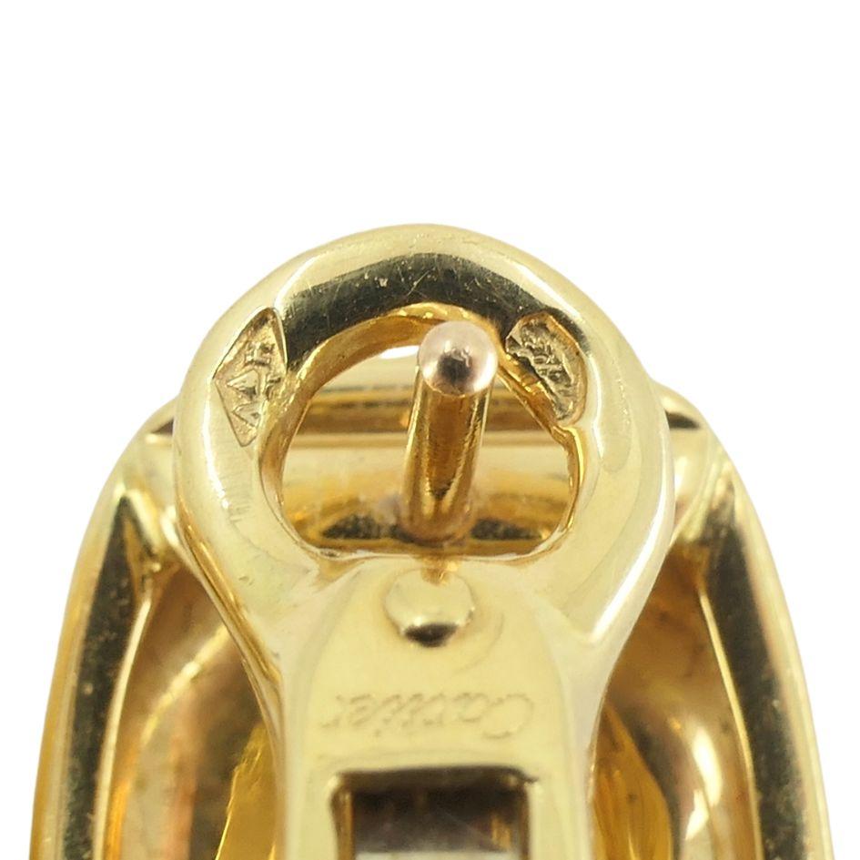 Vintage Cartier 18k Gold Nouvelle Vague Earrings 7