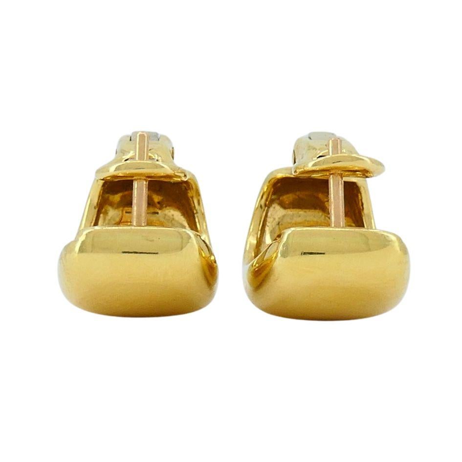 Vintage Cartier 18k Gold Nouvelle Vague Earrings 2