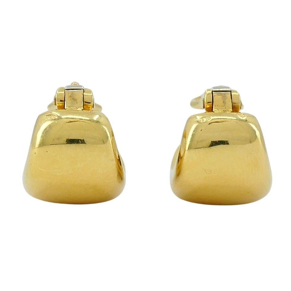 Vintage Cartier 18k Gold Nouvelle Vague Earrings 3