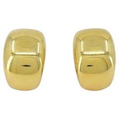 Vintage Cartier 18k Gold Nouvelle Vague Earrings