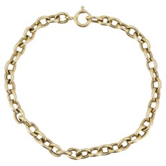 Vintage Cartier 18k Gold Oval Link Chain Bracelet