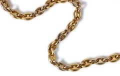 Cartier 18k Gold Two Tone Mariner Link Necklace