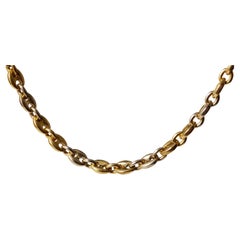 Cartier 18k Gold Two Tone Mariner Link Necklace