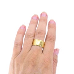 Vintage Cartier 18k Gold Wide Band Ring