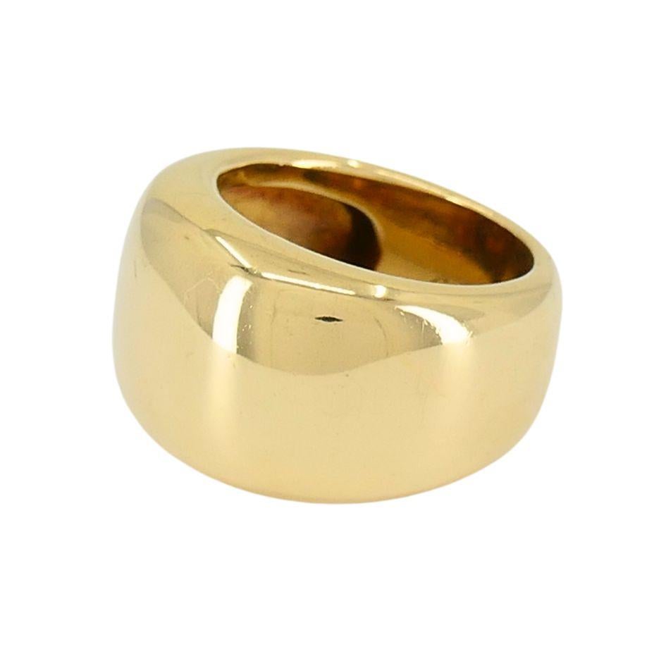 Vintage Cartier 18k Gold Paris Nouvelle Vague Dome Ring In Good Condition In Beverly Hills, CA