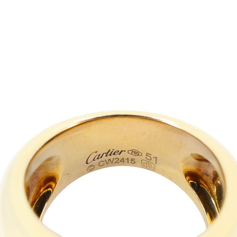 Vintage Cartier 18k Gold Paris Nouvelle Vague Dome Ring 3