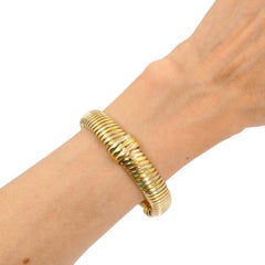 Vintage Cartier 18k Tri-Color Gold Tubogas Bracelet