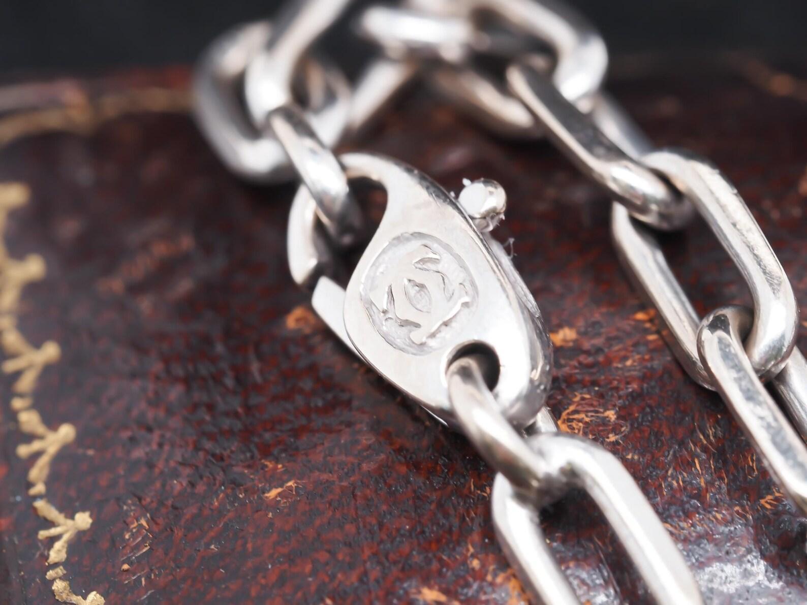 Vintage Cartier 18k White Gold Link Bracelet - VHK#686a en vente 1