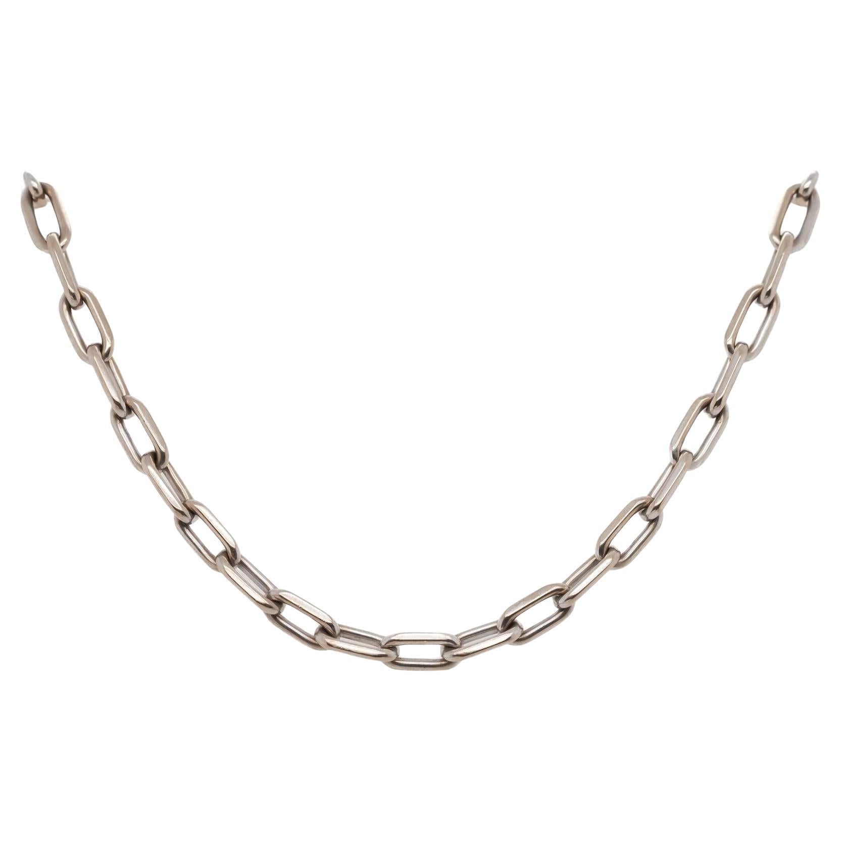 Vintage Cartier 18k White Gold Link Bracelet - VHK#686a