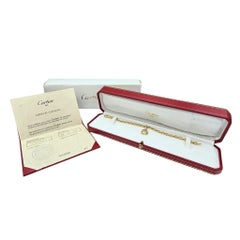 Vintage Cartier 18k Yellow Gold Bracelet with Panthere Watch Charm