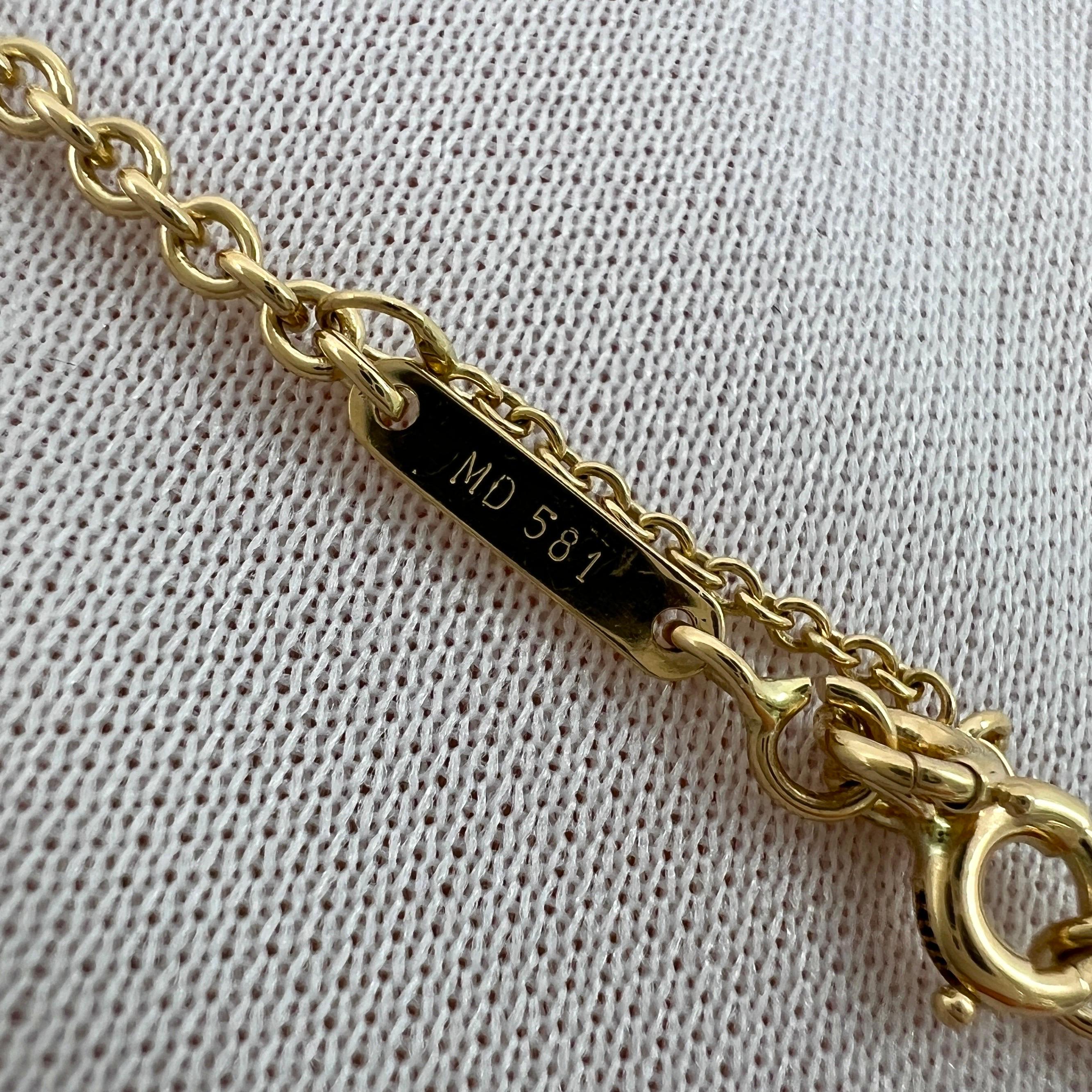 Vintage Cartier 18k Yellow Gold Cable Necklace Chain With Box 40cm 16' 2