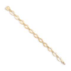 Ovales Vintage Cartier 18 Karat Gelbgold Diadea Diamant-Gliederarmband