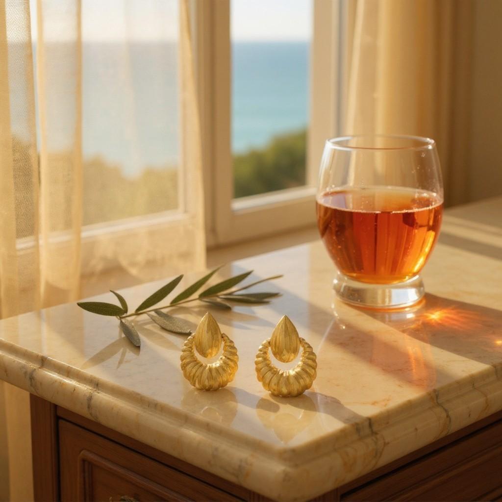 Vintage Cartier 18k Gelbgold Türklopfer 1,5 Zoll lang Hebel zurück Ohrringe im Angebot 2