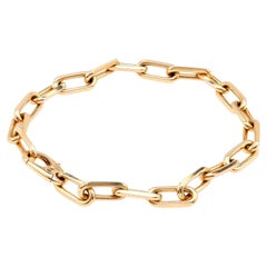 Vintage Cartier 18 Karat Gelbgold Papierclip-Armband