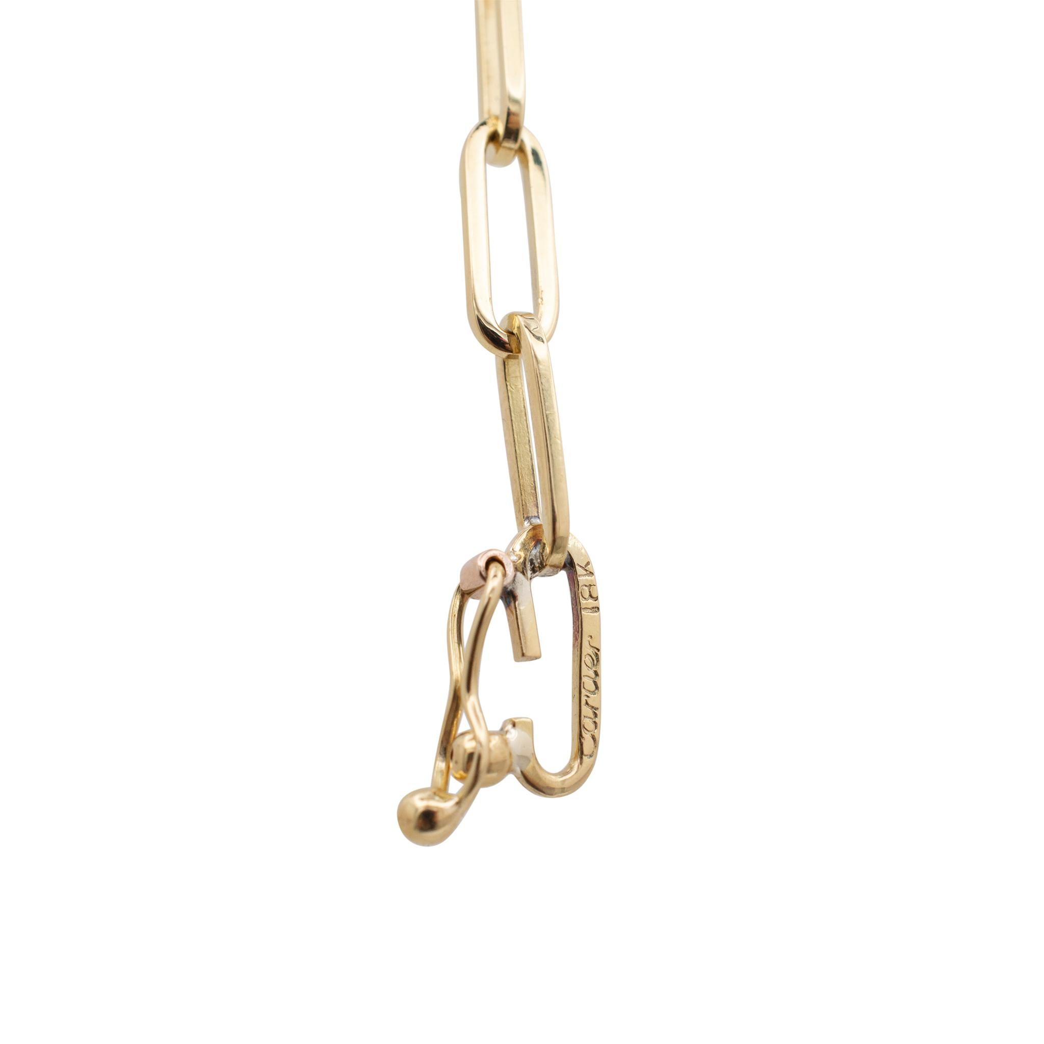 Vintage Cartier 18 Karat Gelbgold Spartacus Doppel-C Ketten-Armband 3