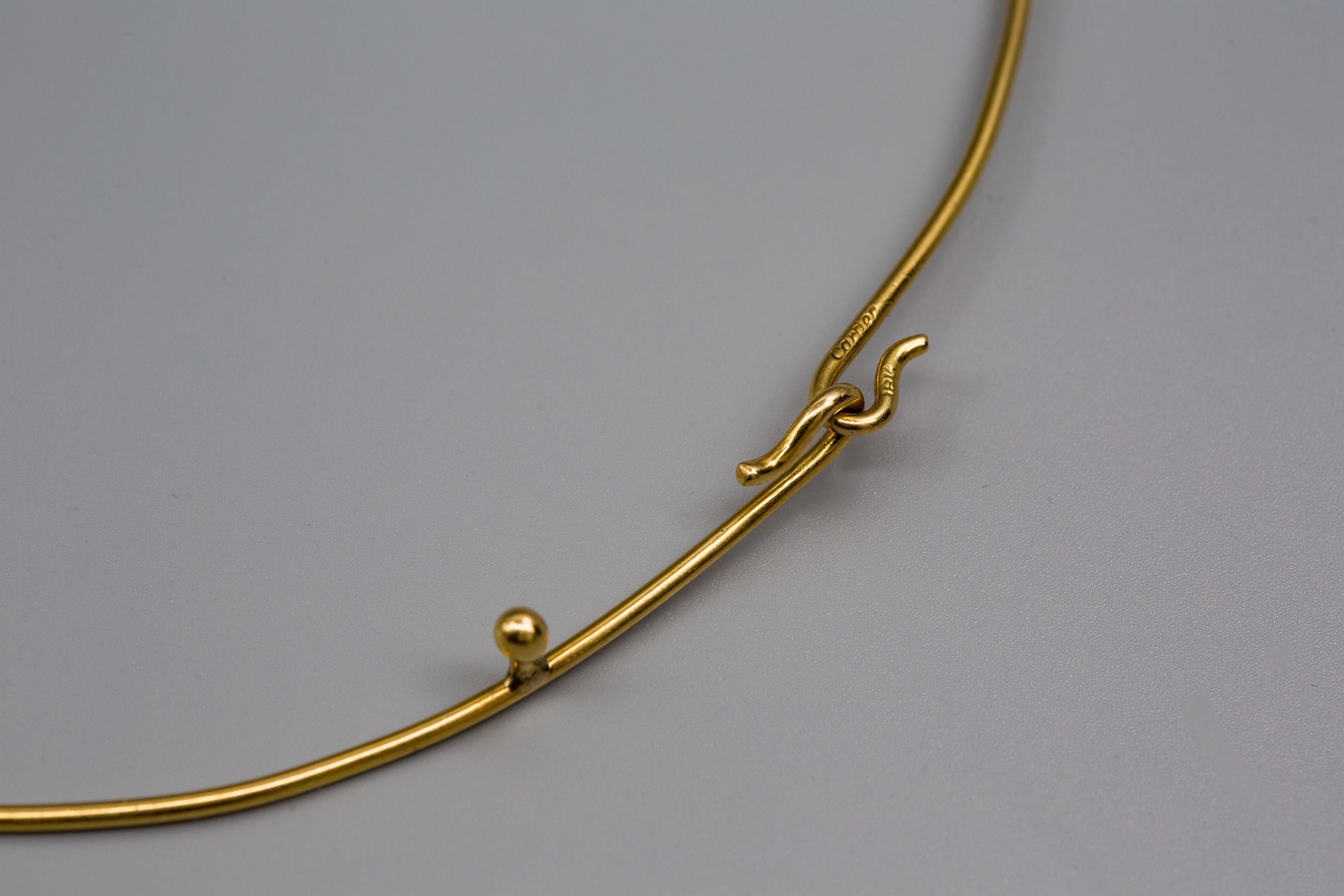 Vintage Cartier 18 Karat Gelbgold Torque Choker Halskette im Angebot 6