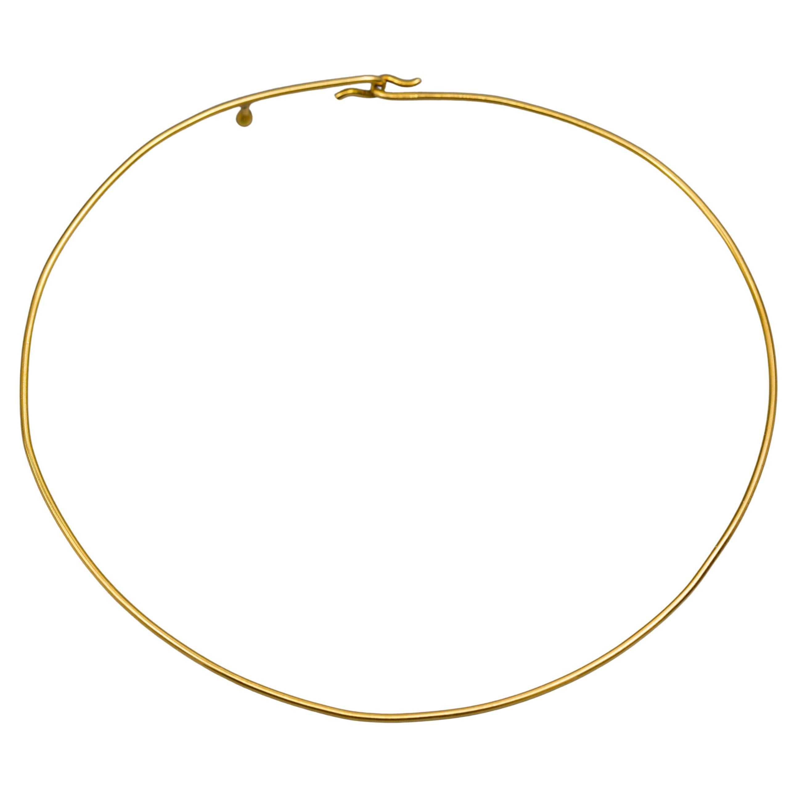 Vintage Cartier 18 Karat Gelbgold Torque Choker Halskette