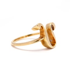Vintage Cartier 18 Karat Gold Leo Zodiac Ring
