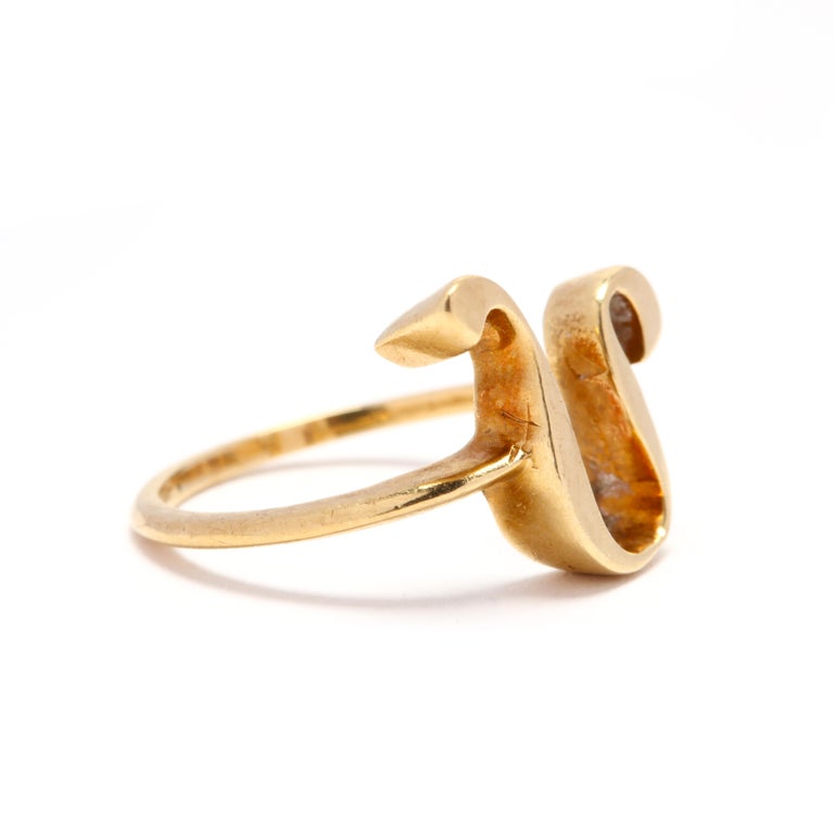 Vintage Cartier 18 Karat Gold Leo Zodiac Ring at 1stDibs cartier zodiac