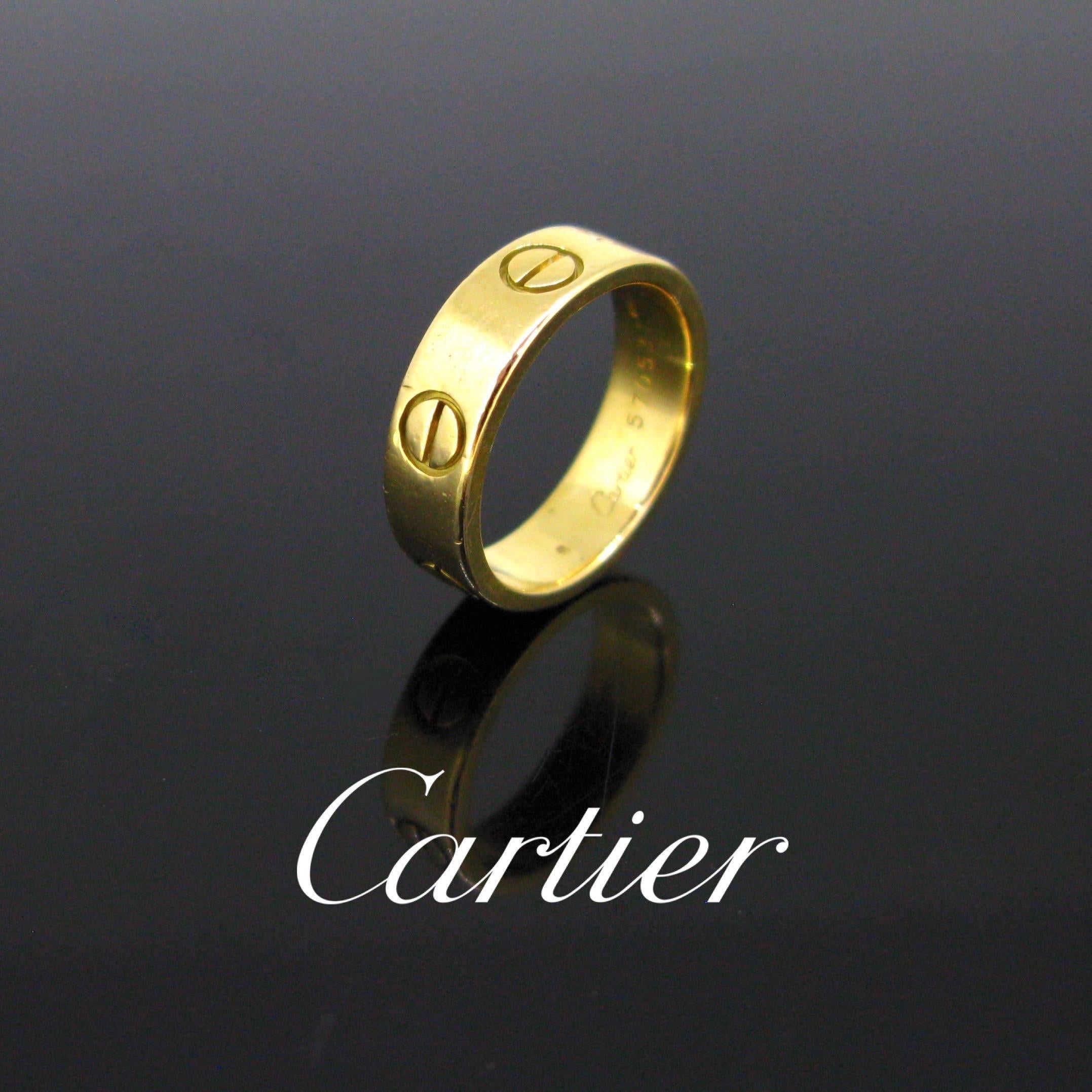 vintage cartier love ring