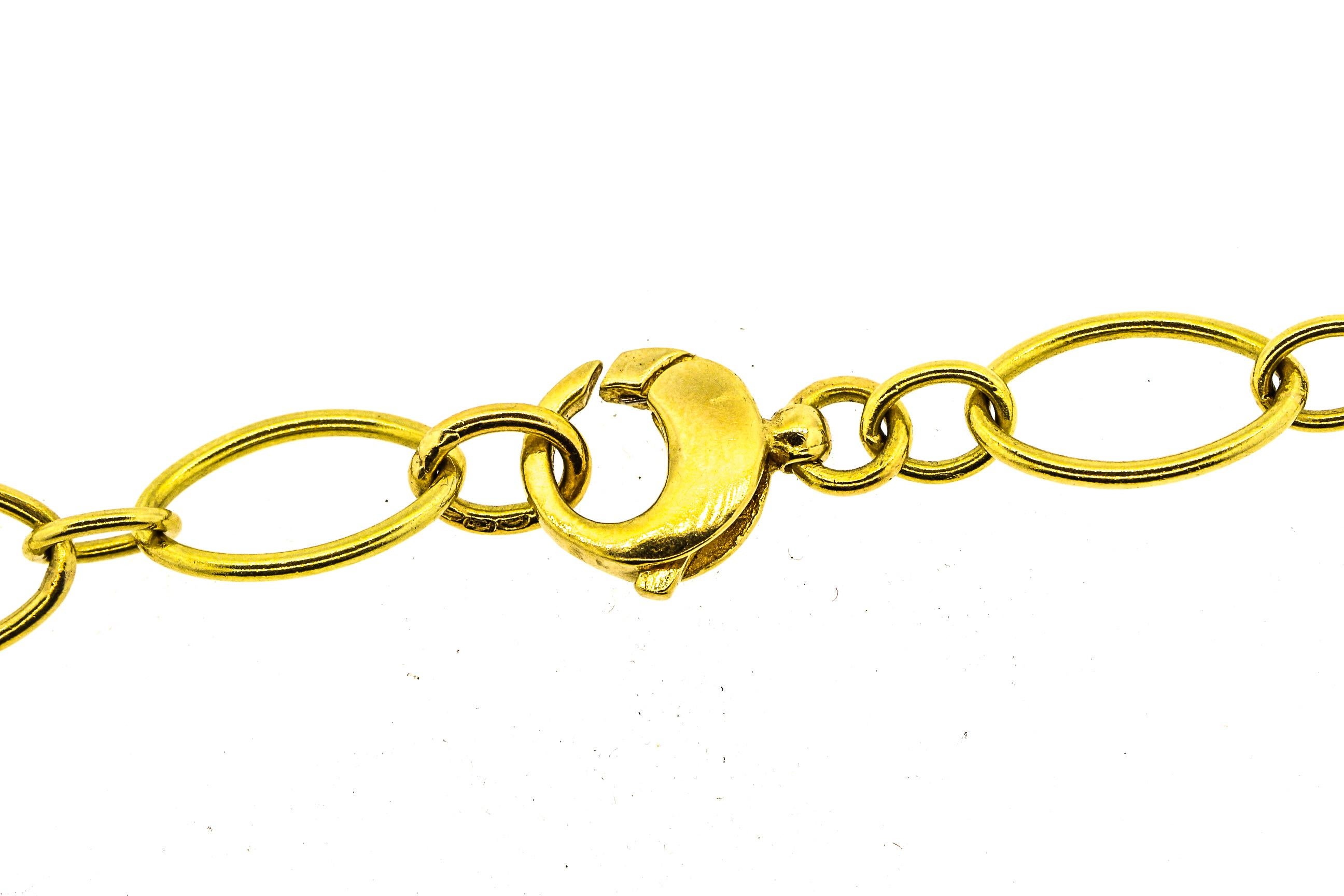 Women's or Men's Vintage Cartier 1970s 18 Karat Gold Fancy Link Necklace