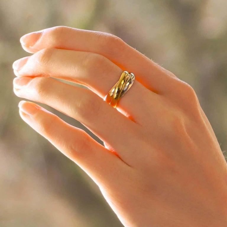 Vintage Cartier Trinity Ring Set in 18k 