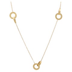 Vintage Cartier Love Ring Necklace Set in 18k Yellow Gold