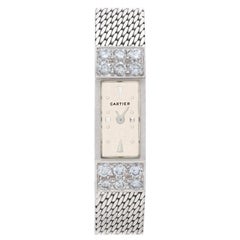 Retro Cartier 8064269, 18 Karat White Gold, White Dial, Diamond Case Manual