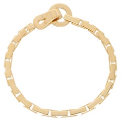 Vintage Cartier Agrafe Chunk Chain Bracelet in 18k Yellow Gold