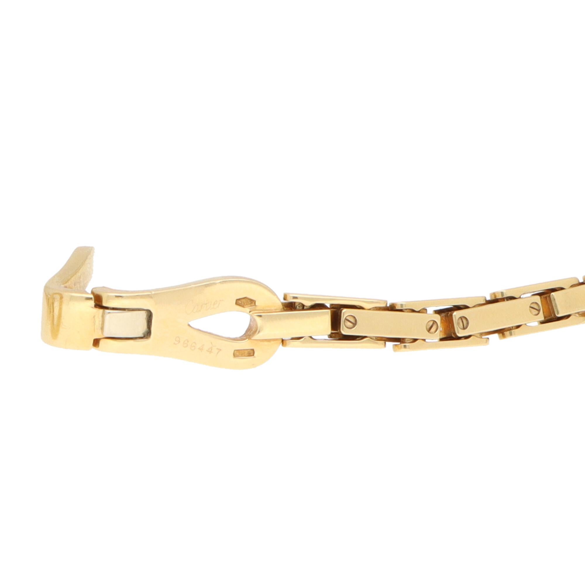 Cartier, collier Agrafe en chaîne épaisse vintage en or jaune 18 carats 1