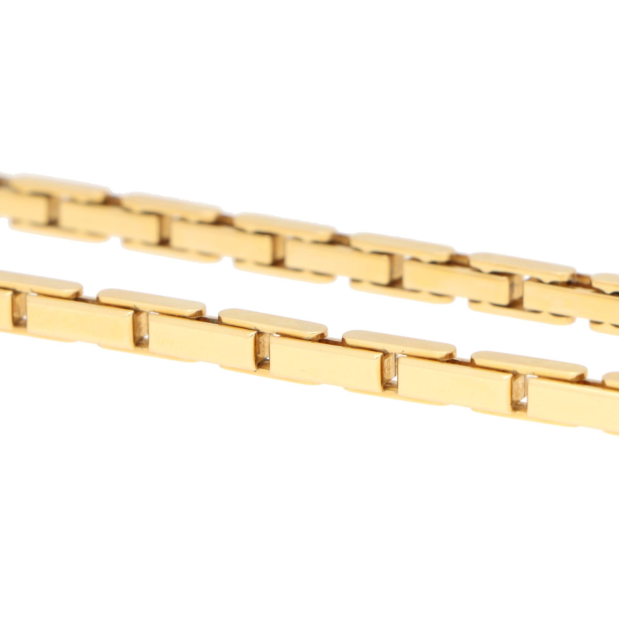 Vintage Cartier Agrafe Chunky Chain Necklace Set in 18k Yellow Gold In Good Condition In London, GB