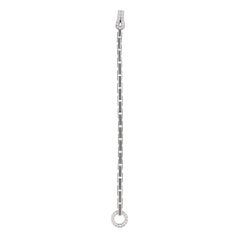 Vintage Cartier Agrafe Diamond Link Bracelet in White Gold