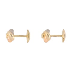 Vintage Cartier Baby Trinity Diamond Stud Earrings