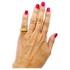 Vintage Cartier Bamboo Ring 18k Gold