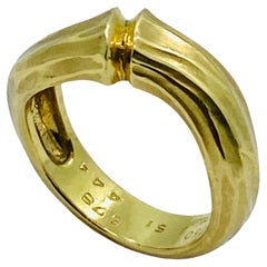 Retro Cartier Bamboo Ring 18k Gold