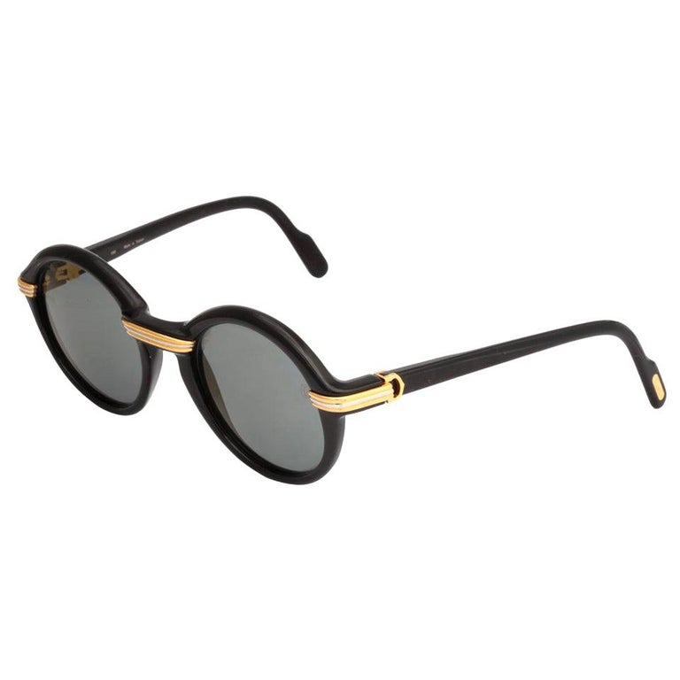 Vintage Cartier Black Cabriolet Sunglasses For Sale at 1stDibs cartier cabriolet sunglasses