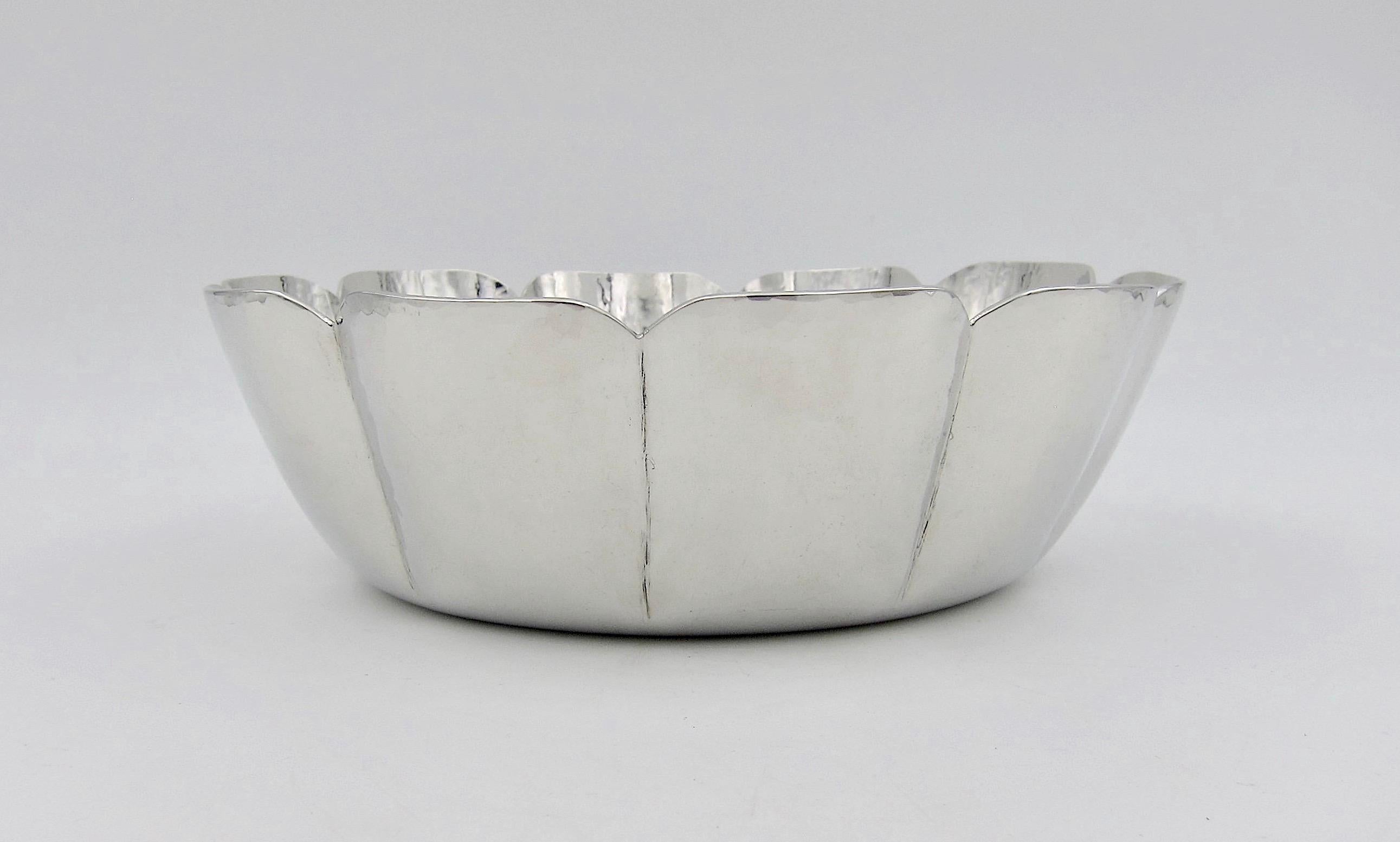 Vintage Cartier Bowl Handcrafted in Polished Pewter 3
