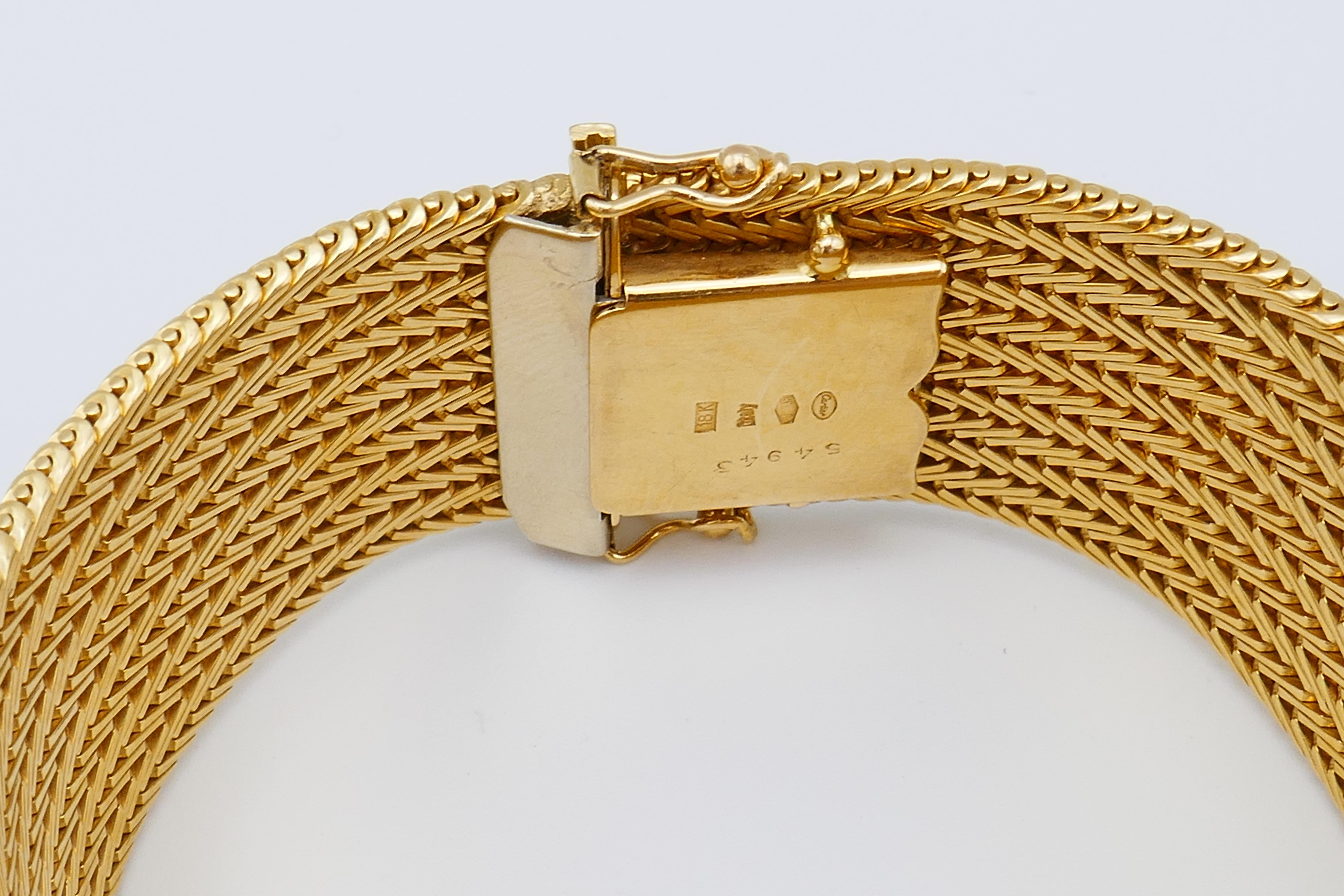 Women's or Men's Vintage Cartier Braided Gold Bracelet