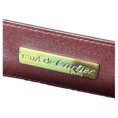 Vintage Cartier Burgundy Leather Document Holder, 1990s