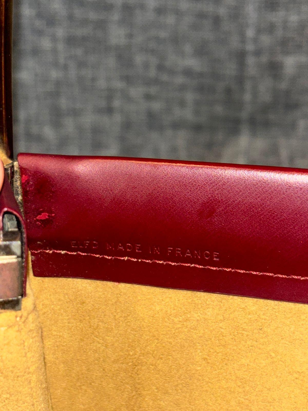 Vintage Cartier Burgundy Trinity Tote Bag For Sale 6